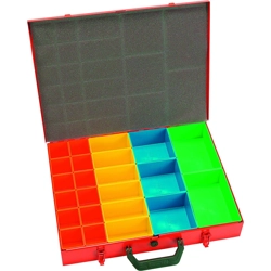 vendita online Valigetta metallica 23 vaschette Porta Minuteria Hm Muller